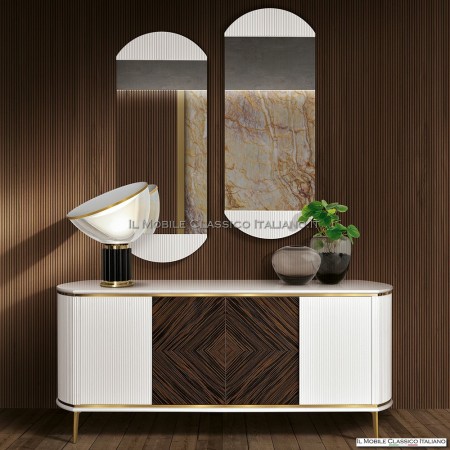 Modern fluted wooden sideboard – Elegant design Made...