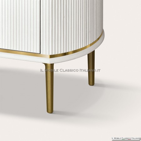 Piede metallico dorato