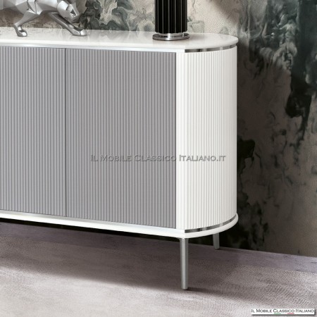 Credenza moderna 3 ante cannettata
