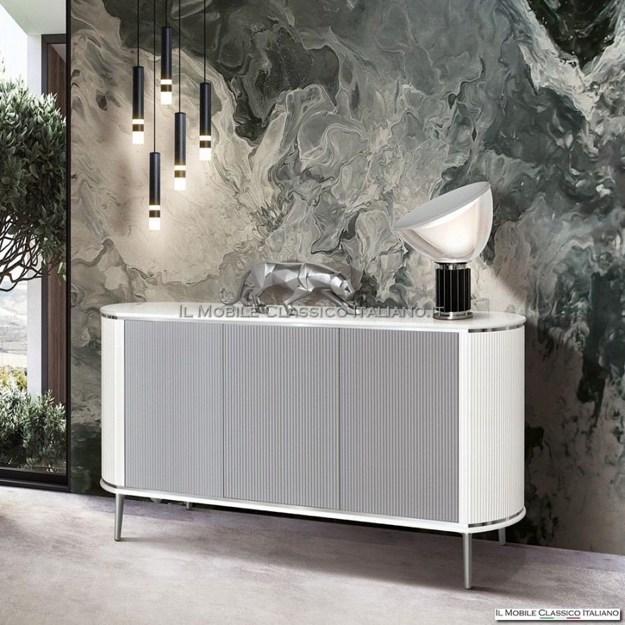 Madia cannettata moderna personalizzabile – Design Made in Italy