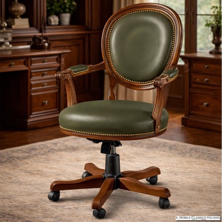 Sedia da ufficio con ruote imbottita