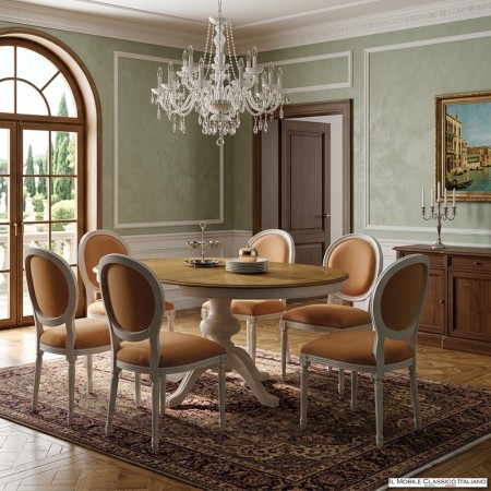 Sedie imbottite classiche da sala