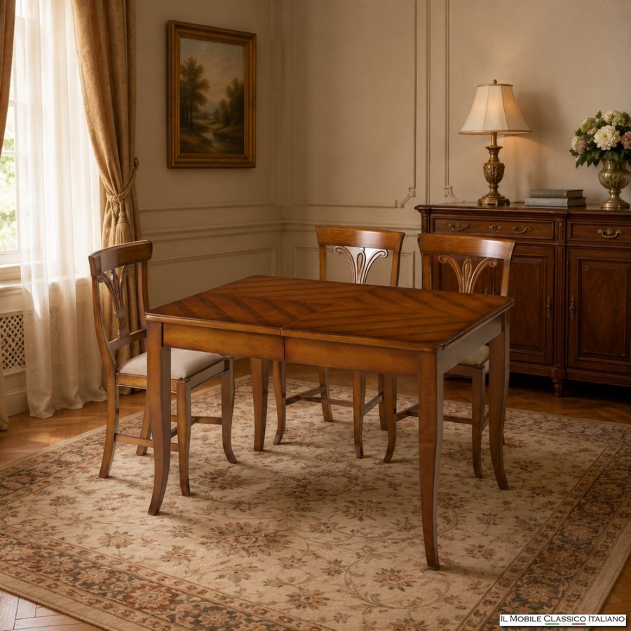 Tavolo in legno allungabile classico
