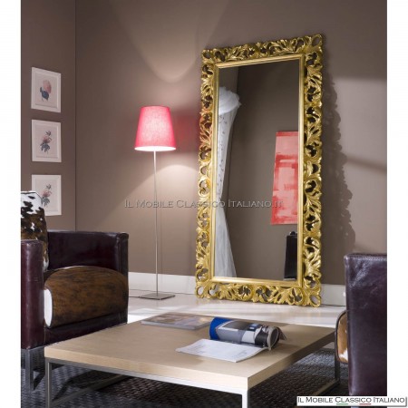 Baroque floor mirror