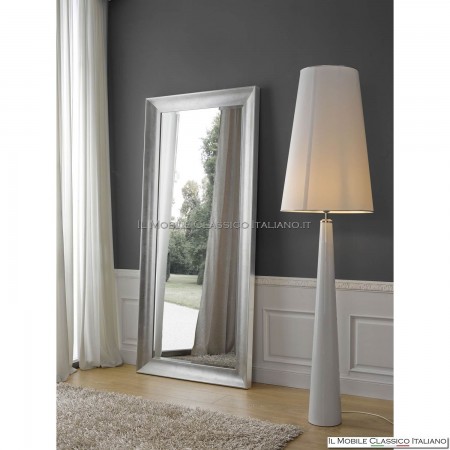 Modern silver leaf mirror