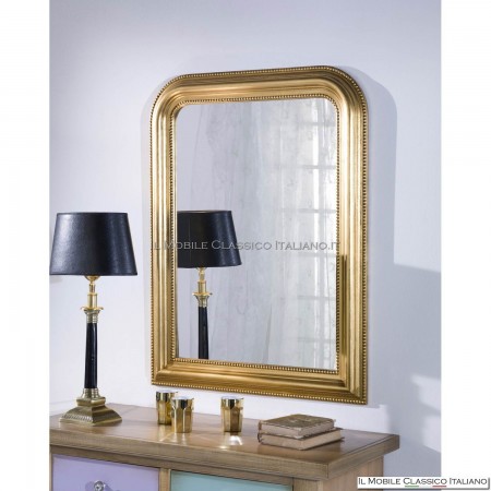 Mirror with antique gilded frame
