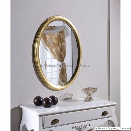 Modern gold leaf wall mirror 69x59