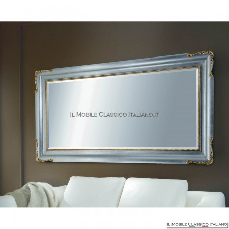 Miroir baroque rectangulaire avec cadre sculpté cod. 1080