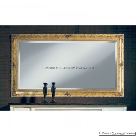 Specchiera specchio barocco rettangolare cornice intagliata cod. 1120