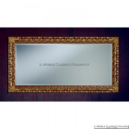 Rectangular baroque mirror with carved frame cod. 1162