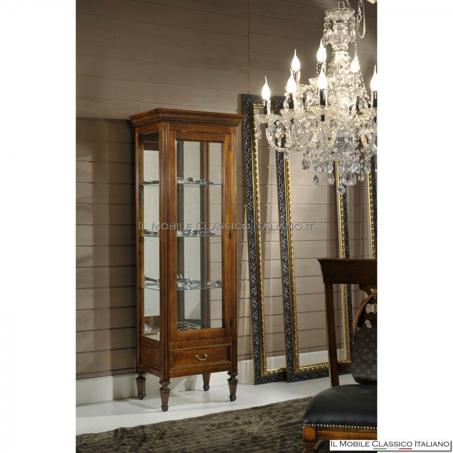 Showcase 1 door 1 drawer cod. 308FR