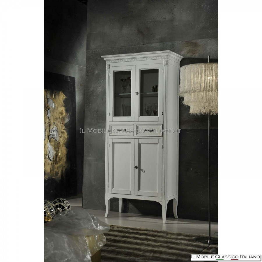 Dispensa 2 + 2 porte vetro + 1 cassetto cod. 407FR Dispensa 2 + 2 porte vetro + 1 cassetto cod. 407FR