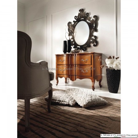 Cajonera perfilada con 2 cajones en cerezo macizo cod. 727