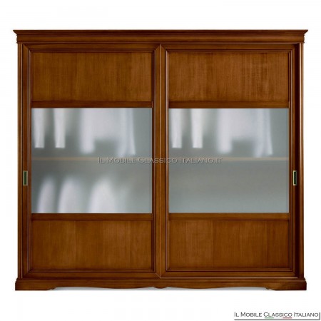 classic wardrobe with two sliding doors