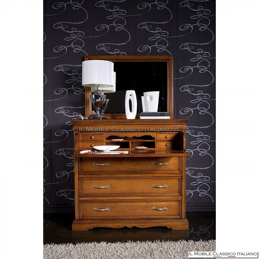 Chest of drawers with 5 drawers with flap S1501