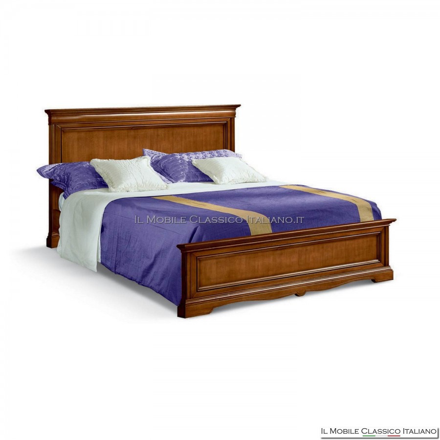 Double bed with wooden headboard panel and S1504 / G bed frame Double bed with wooden headboard panel and S1504 / G bed frame