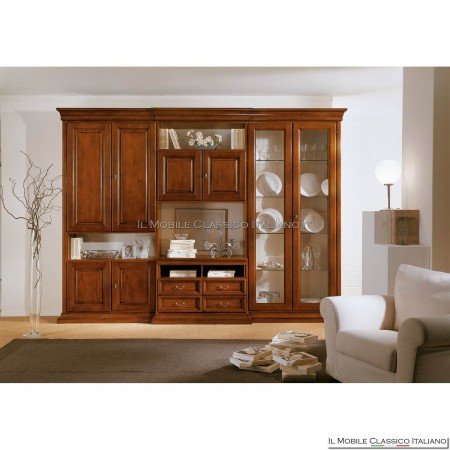 Equipped wall, bookcase, TV stand 0731 / B