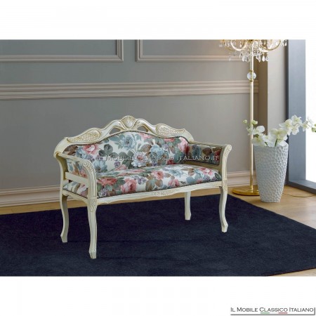 Banquette rembourrée en bois massif art. 199/A