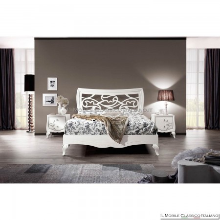 2-drawer bedside table with decoration art. 4540