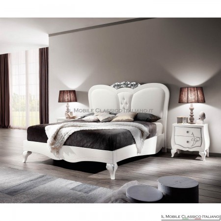 2-drawer bedside table with decoration art. 4540