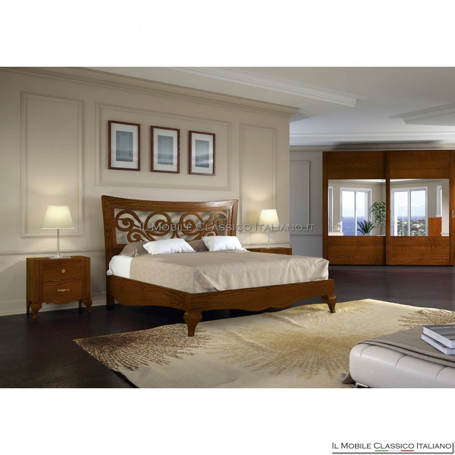 Shaped bed with grid art. 4656/180 Shaped bed with grid art. 4656/180