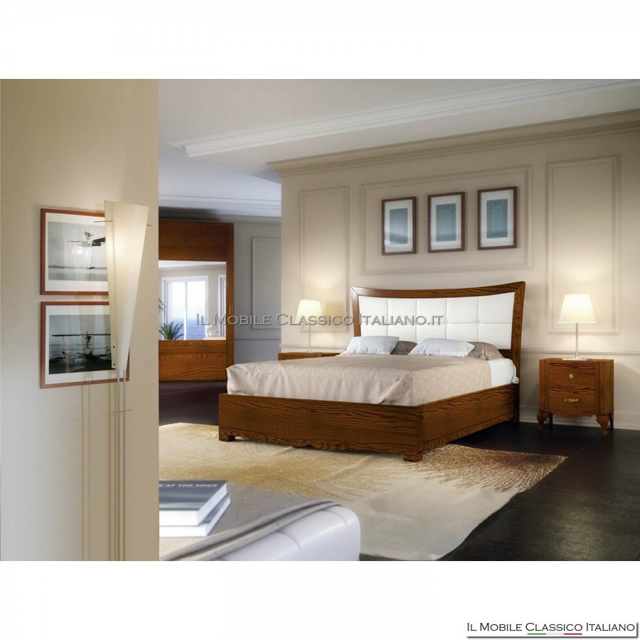Shaped padded bed with bed frame art. 4651/160 Shaped padded bed with bed frame art. 4651/160