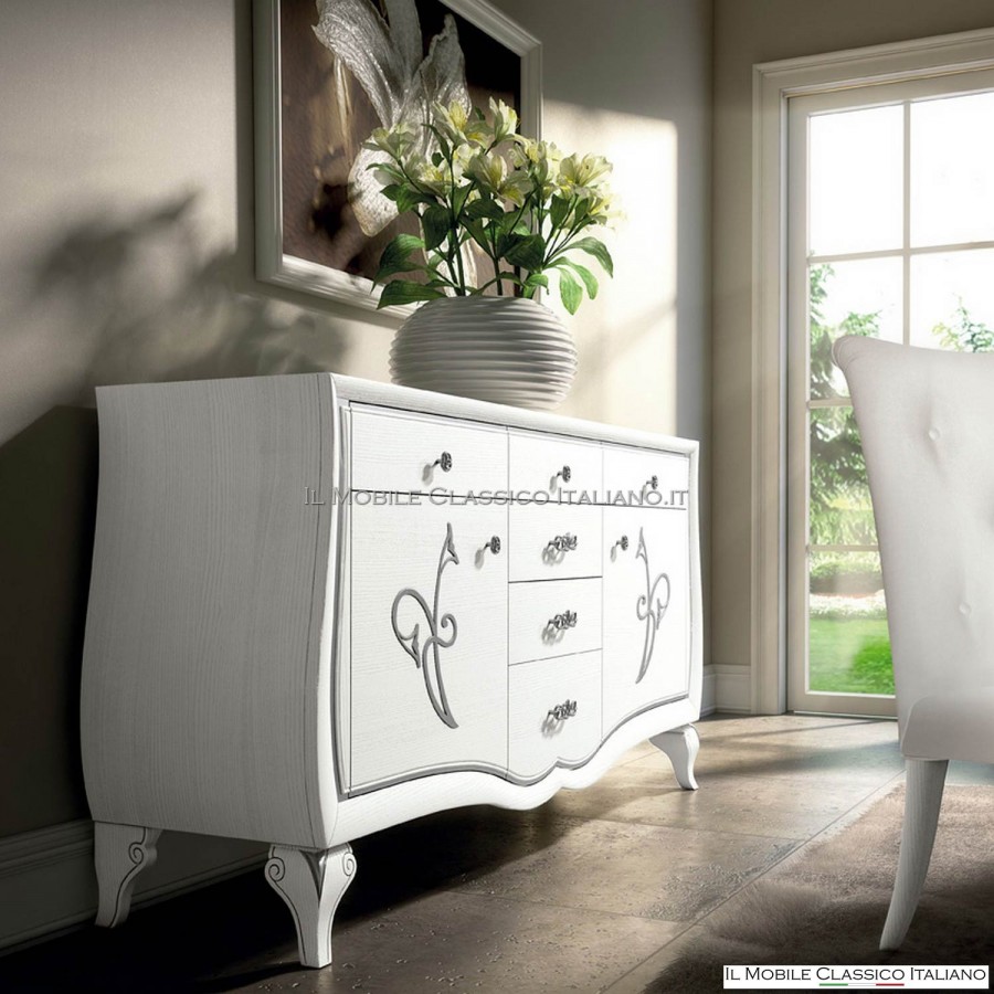 Credenza bianca in frassino Credenza bianca in frassino