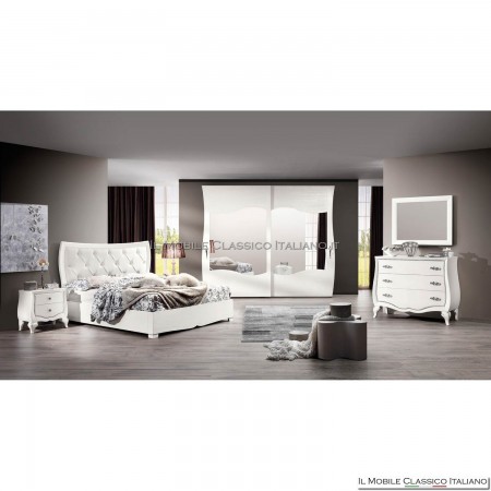 Kleiderschrank mit 2 glatten Schiebetüren mit Spiegel Art. 4564/251