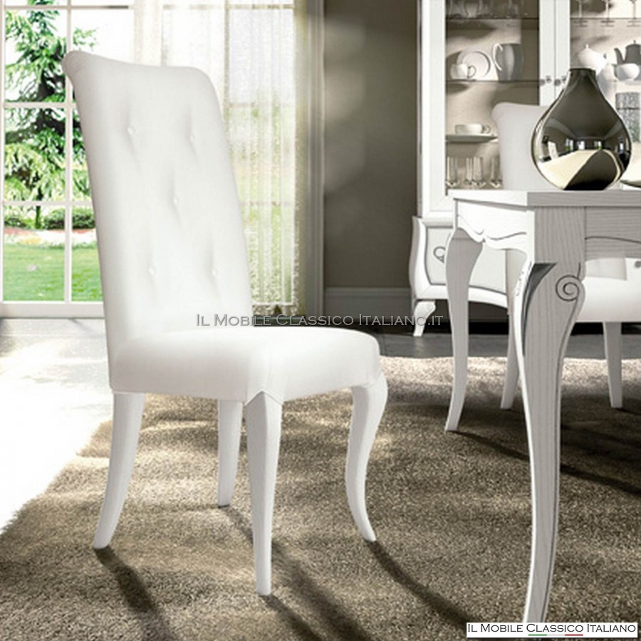 Sedia imbottita con bottoni art. 4501