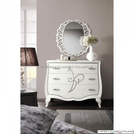 Commode 3 tiroirs avec décoration art. 4545