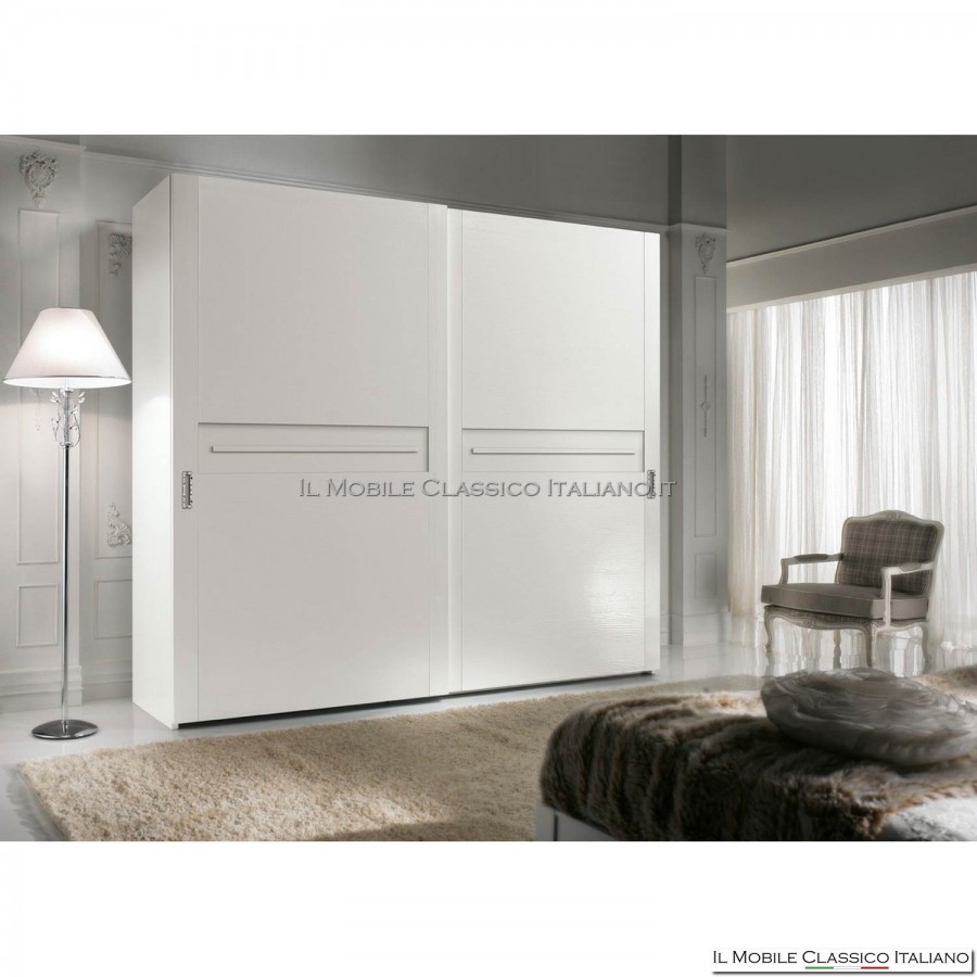 Armadio, guardaroba con 2 ante scorrevoli in legno art. 4277/280