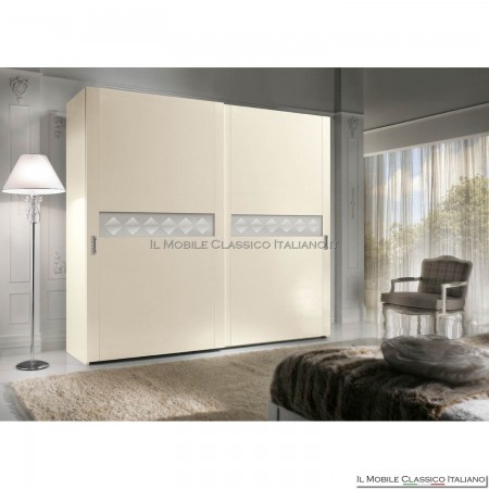 modern wardrobe with mirror