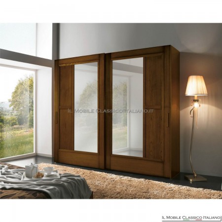 Kleiderschrank, Kleiderschrank mit 2 Schiebetüren Art. 4263/280