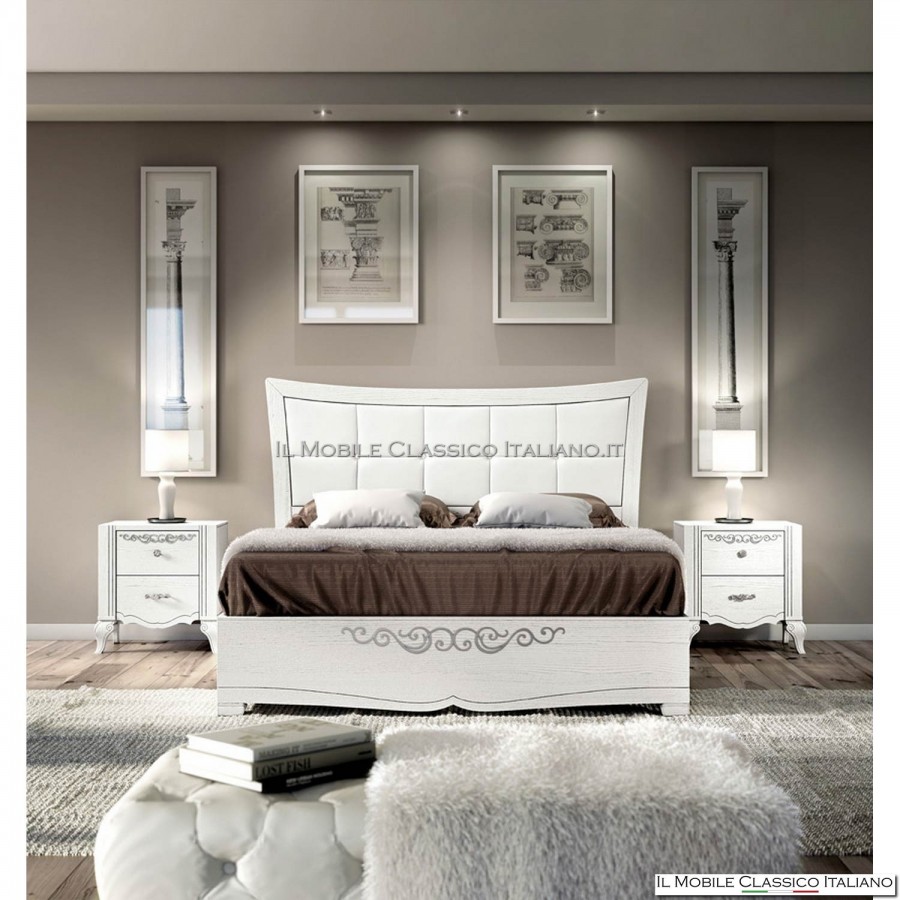 Cama acolchada en forma con armazón de cama art. 4626/180