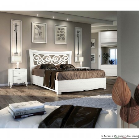 Shaped bed with bed frame grid art. 4629/160