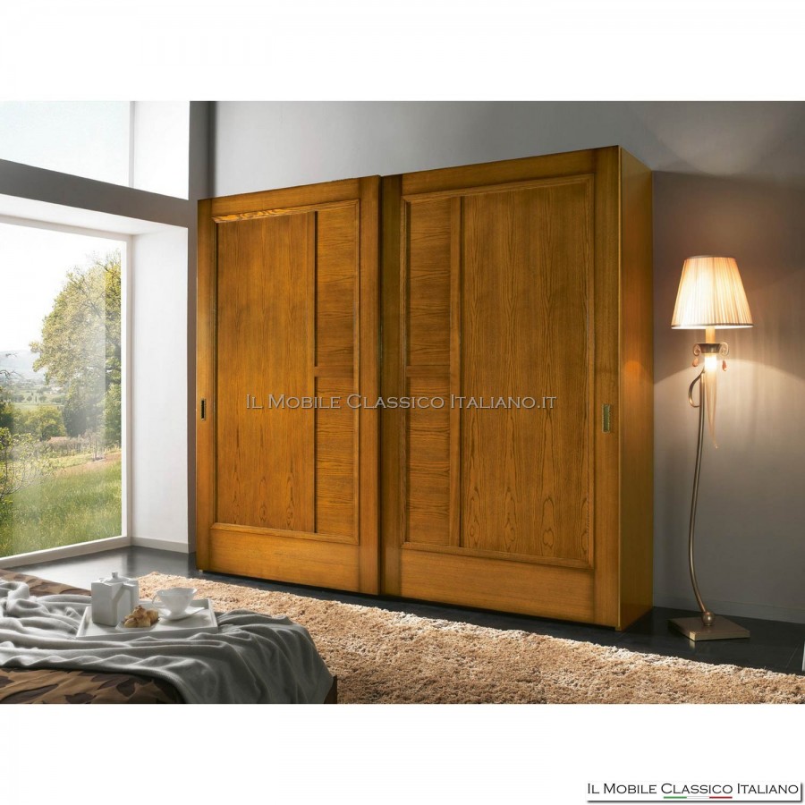 Kleiderschrank, Kleiderschrank mit 2 Schiebetüren Art. 4072/240