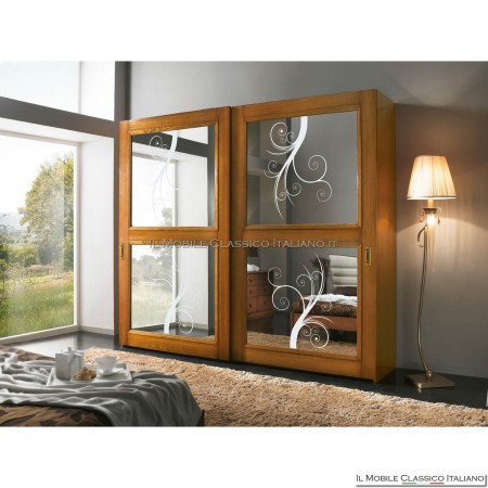 Kleiderschrank, Kleiderschrank mit 2 Schiebetüren Art. 4070/240