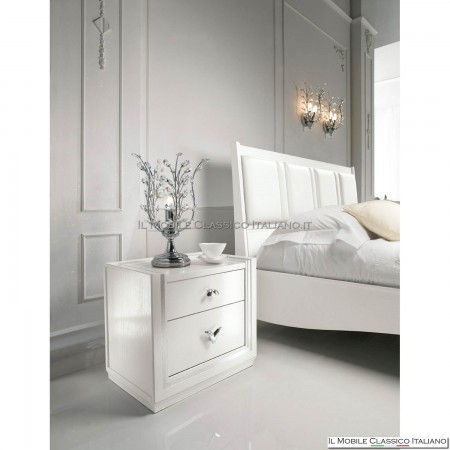 2-drawer bedside table in ash art. 4020