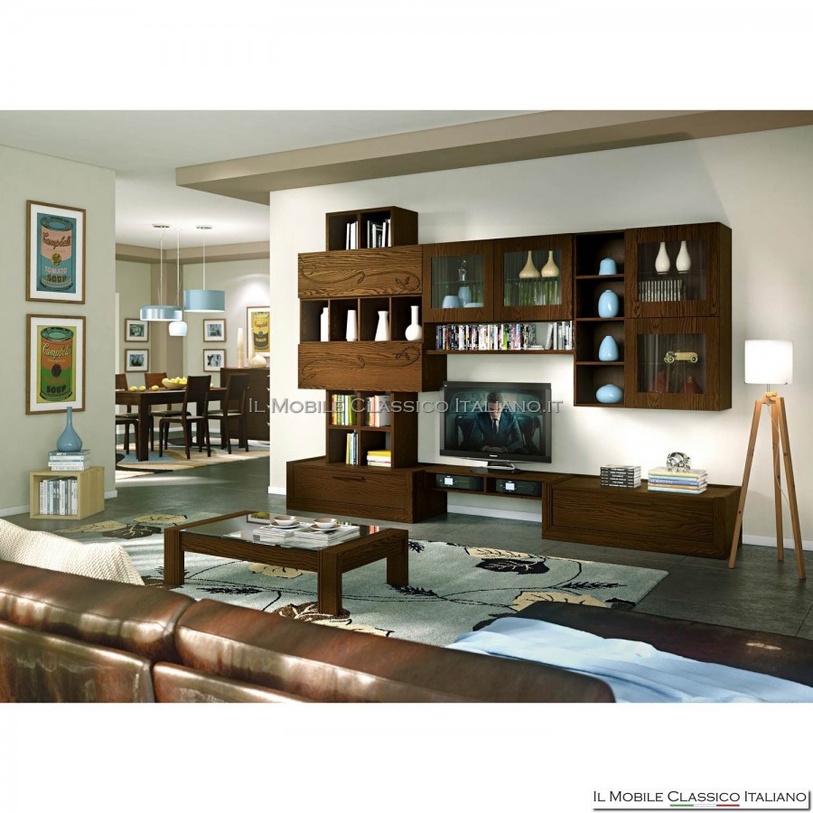 Mur équipé, meuble tv, lcd, plasma, salon art. 4222