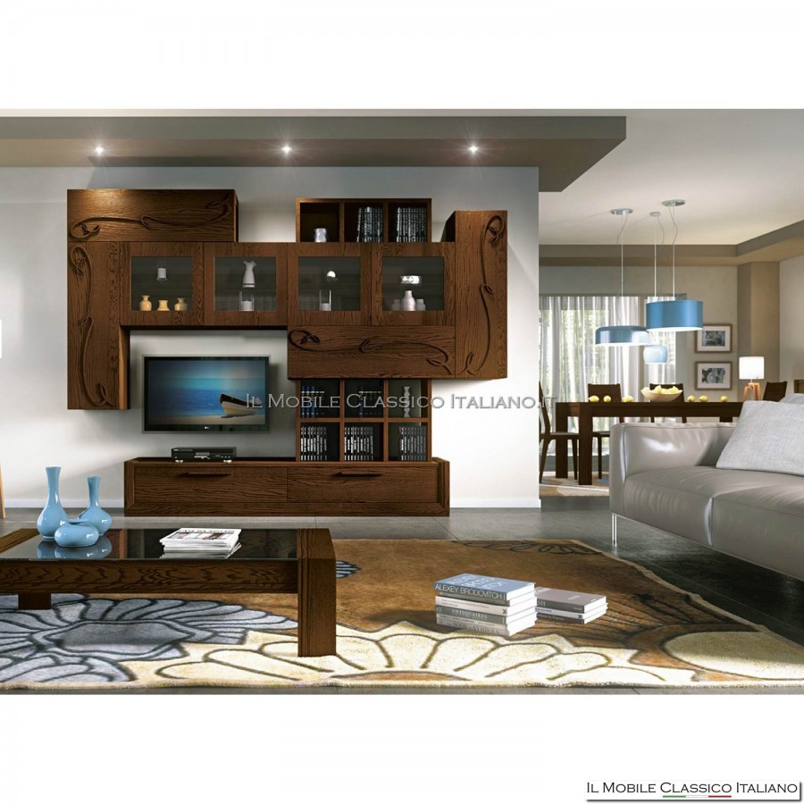 Mur équipé, meuble tv, lcd, plasma, salon art. 4219