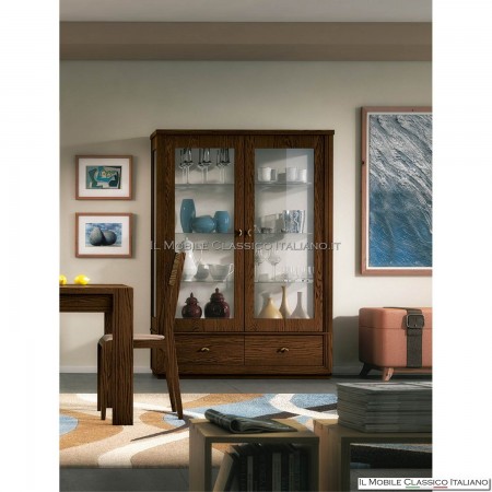 Argentiera, showcase 2 doors 2 drawers art. 4211
