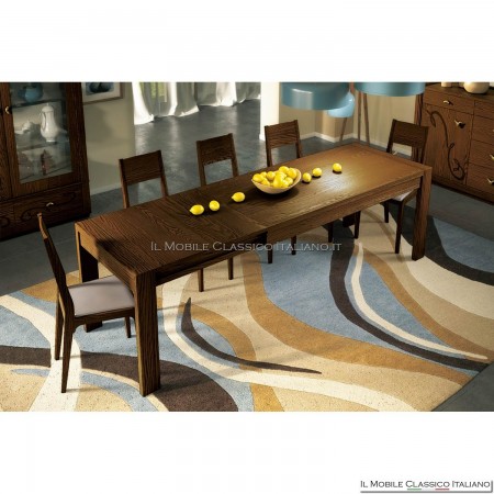 Rectangular extendable table 2 extensions art. 4209