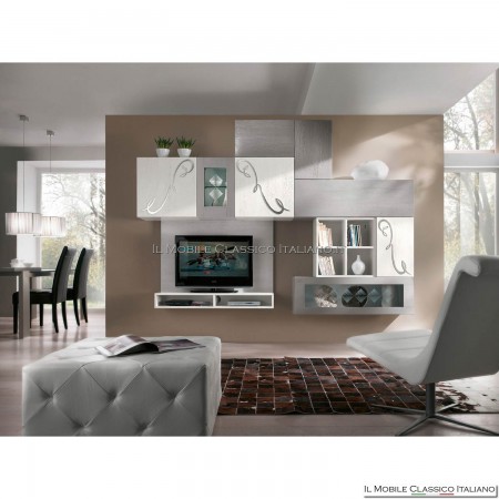 Equipped wall, tv stand, lcd, plasma, living room art. 4016