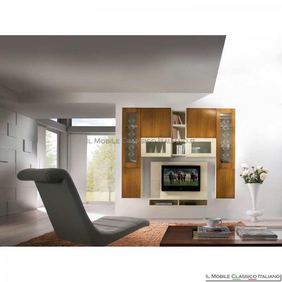 Mur équipé, meuble tv, lcd, plasma, salon art. 4012