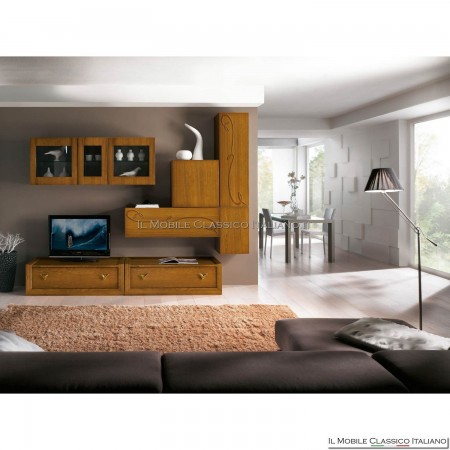 Equipped wall, tv stand, lcd, plasma, living room art. 4008