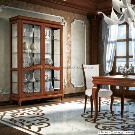 Argentiera, showcase 2 doors art. 4316