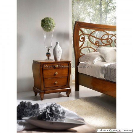 table de chevet classique arrondie sur mesure