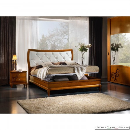 Geformtes gepolstertes Capiton-Bett art. 4110 / KN / 160