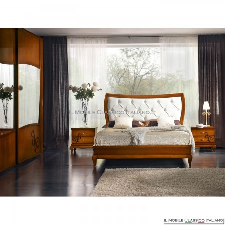 Shaped padded bed capiton art. 4110 / CN / 180