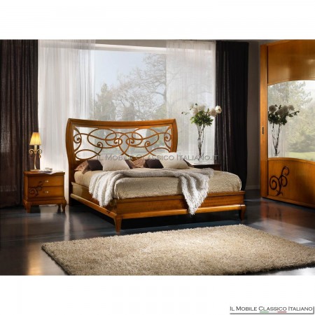 Lit en forme avec grille art. 4111/180